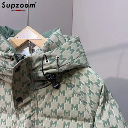 Supzoom New Arrival Top Fashion Logo Male Popular Clothes Thickened Handsome Warm Collar Casual  Winter Down Jackets Men
