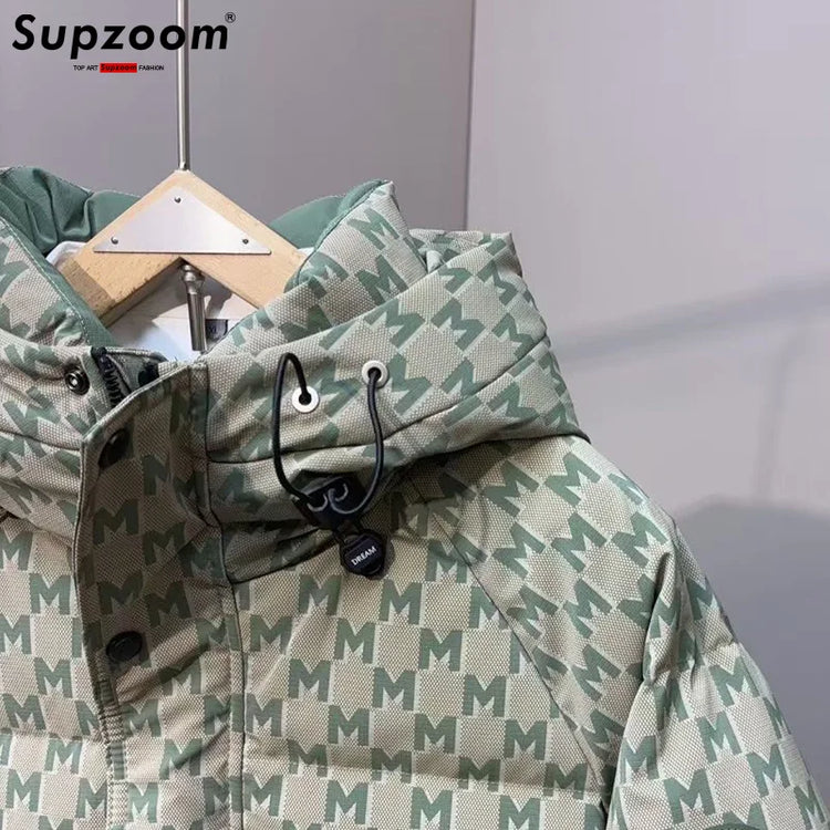Supzoom New Arrival Top Fashion Logo Male Popular Clothes Thickened Handsome Warm Collar Casual  Winter Down Jackets Men