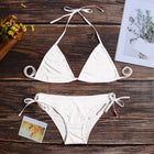 Costume da bagno bikini sexy da donna con perizoma, modello brasiliano con lacci, per l'estate e le vacanze al mare platinumshop