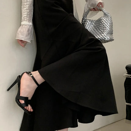 Alionly 2026 New Summer Fashion Open Toe Sandals Women Metal Buckle Narrow Band Thin Low Heel Gladiator Party Shoes
