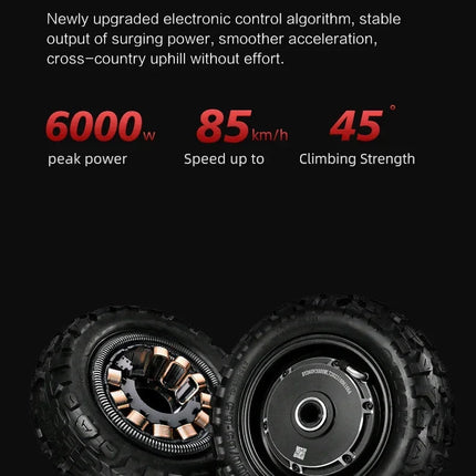 Boyueda S3-11 scooter elettrico 2*3000W doppio motore 60V38A batteria scooter elettrico fuoristrada urbano scooter elettrico da 11 pollici platinumshop