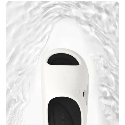 2025 Pantofole da donna alla moda Sandali Scivoli da spiaggia Scarpe da doccia spesse antiscivolo in tinta unita per la casa estiva all'esterno - platinumshop