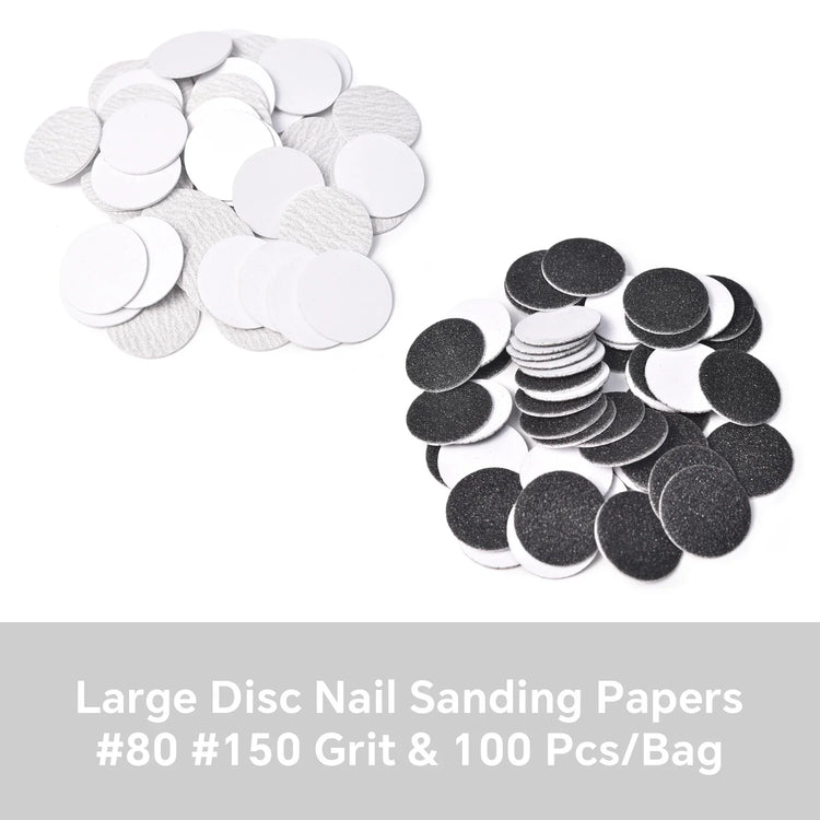 Dead Skin Replaceable Sanding Paper Set for Manicure Pedicure With Metal Disc Nail Drill Bit Calluses Removal Foot Care Tool Acc 2028