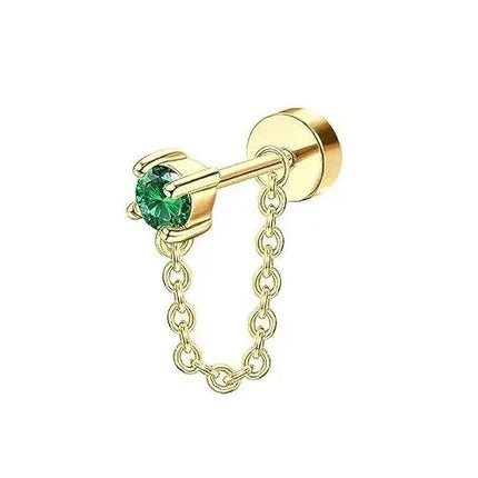 Bobisty 1PC Orecchini con retro piatto per donna Orecchini in acciaio chirurgico ipoallergenico per orecchie sensibili 20G Cartilagine Piccolo cerchio a bottone PlatiNum