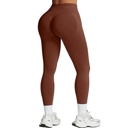 Pantaloni da Yoga Estivi da Donna a Tre Quarti, Vita Alta, Effetto Push-Up, Tinta Unita, Aderenti, Leggings Sportivi per Esercizi