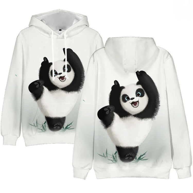 Fashion Cute Panda 3D Print Hoodies Men Women Animal Hooded Sweatshirts Hoody Oversized Pullovers Y2k Tracksuit Top Man Clothing