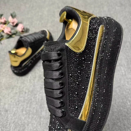 2026 spring and autumn new trendy brand low-top hot diamond board shoes men's lace-up versatile sports dad shoes
