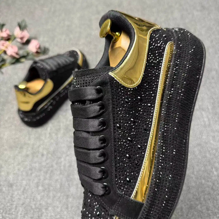 2026 spring and autumn new trendy brand low-top hot diamond board shoes men's lace-up versatile sports dad shoes