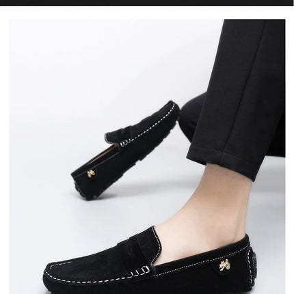 Scarpe Italiane Formali da Uomo, Mocassini in Pelle Fatti a Mano, Scarpe Casual da Guida, Slip-on di Lusso Comodi per Uomo