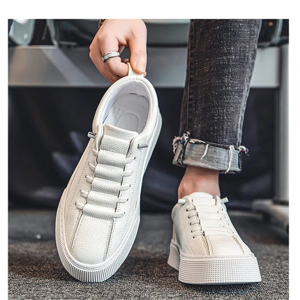 Sneakers for Men  Fashion Casual Lace Up Round Toe Flat White mens Running Sport Shoes Zapatillas Deportivas Hombre