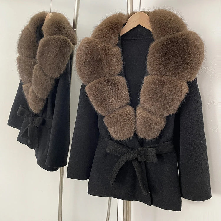 Fur Coat Eco-friendly Winter Clothes Woman Jacket with Fur Korean Reviews Many Clothes Outer Coat Ladies Outerwears Faux Fur