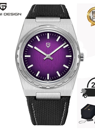 PAGANI DESIGN 2026 Nuovo Orologio al Quarzo Sottile da Uomo 7MM VJ21 37MM Zaffiro Acciaio Inossidabile Impermeabile 10Bar Luminoso C3 Reloj Hombre