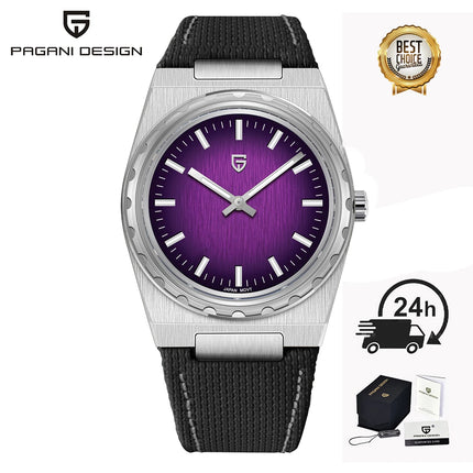 PAGANI DESIGN 2026 Nuovo Orologio al Quarzo Sottile da Uomo 7MM VJ21 37MM Zaffiro Acciaio Inossidabile Impermeabile 10Bar Luminoso C3 Reloj Hombre