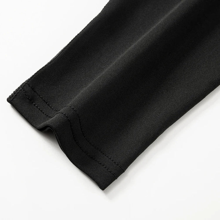 Men's Long Sleeved Sports T-Shirt With High Elasticity And Quick Drying Solid Color Long Sleeves for Autumn Winter PlatiNum