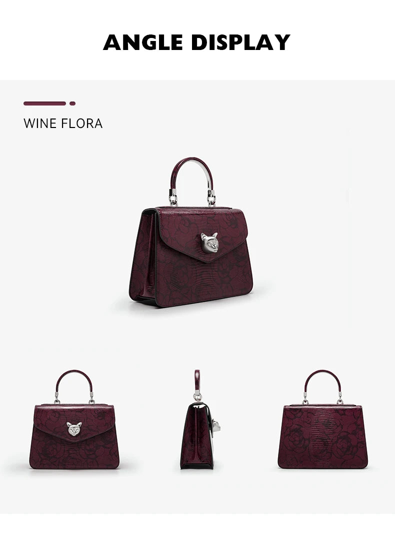 2025 BAFELLI CAT NUOVA MODA DA DONNA SACCHETTO DA DONNA STYLISH BUSINESS FEMMINA IN PELLE MARCA di Lusso CASUAL OL FLORAL VINEA BORETTO