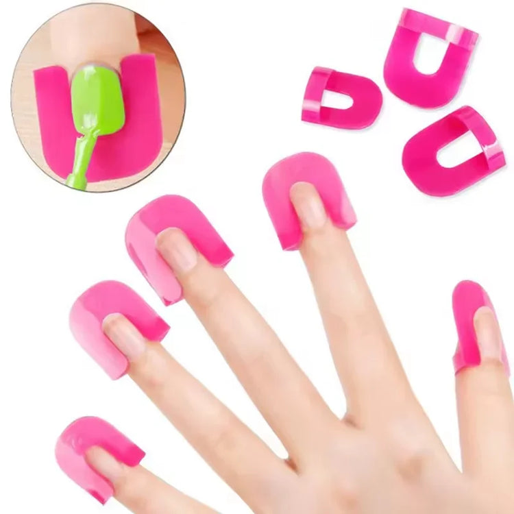 26Pcs Shape Nail Polish Protector Nail Painting Cuticle Protector Tape Applying Clean Nail Polish Suitable for Home Use Bagged