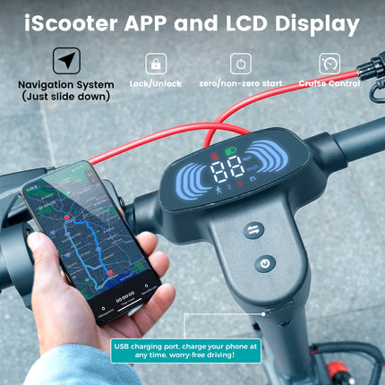 IScooter i10Pro Scooter elettrico da 10 pollici 800W 15Ah Scooter 45 km/h monopattino elettrico 60KM gamma potenti Scooter con APP