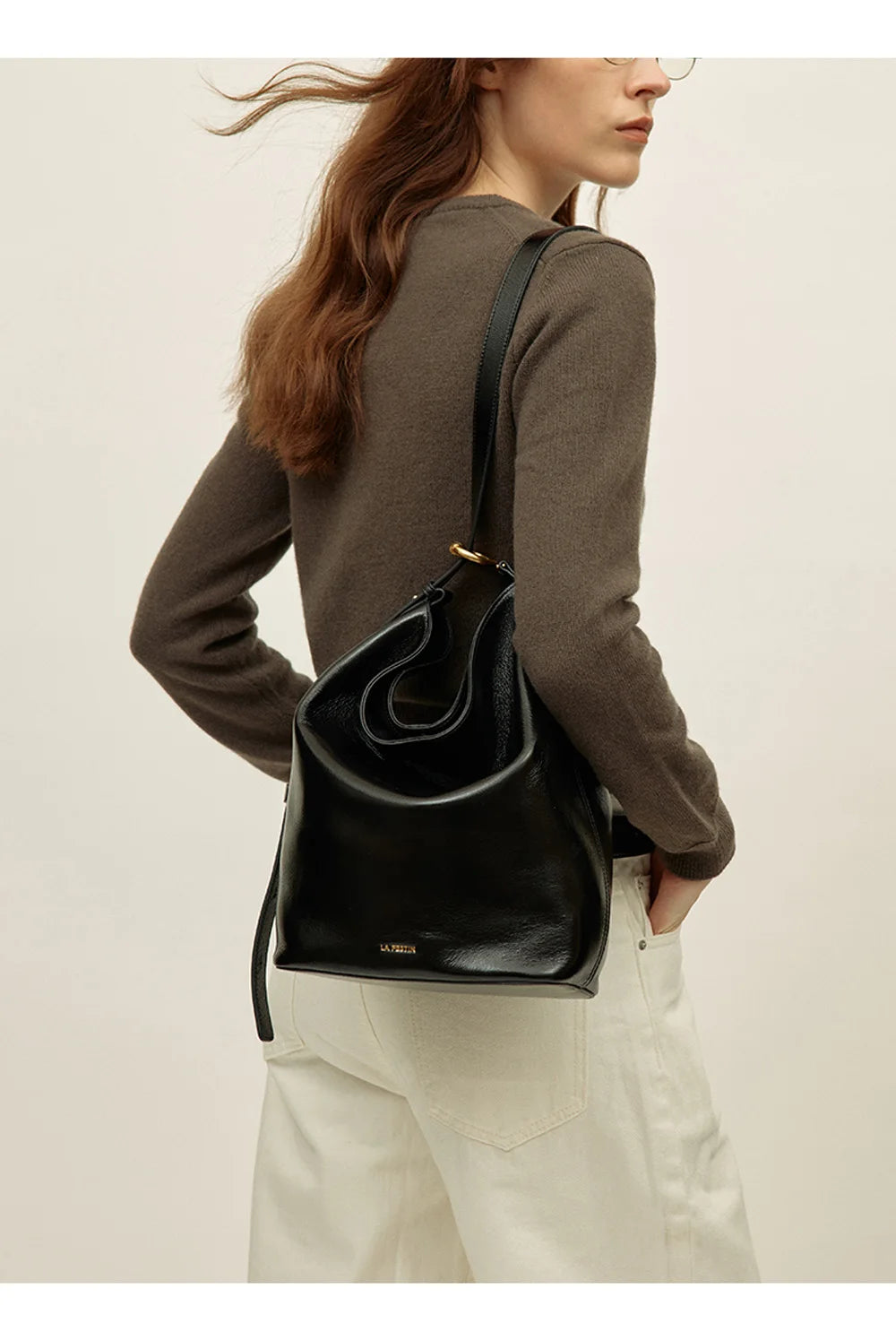 LA FESTIN Original Brand Suede Bag Designer Luxury Bag Bucket Bag Shoulder Crossbody Bag Handbag Women Autumn and Winter Bags