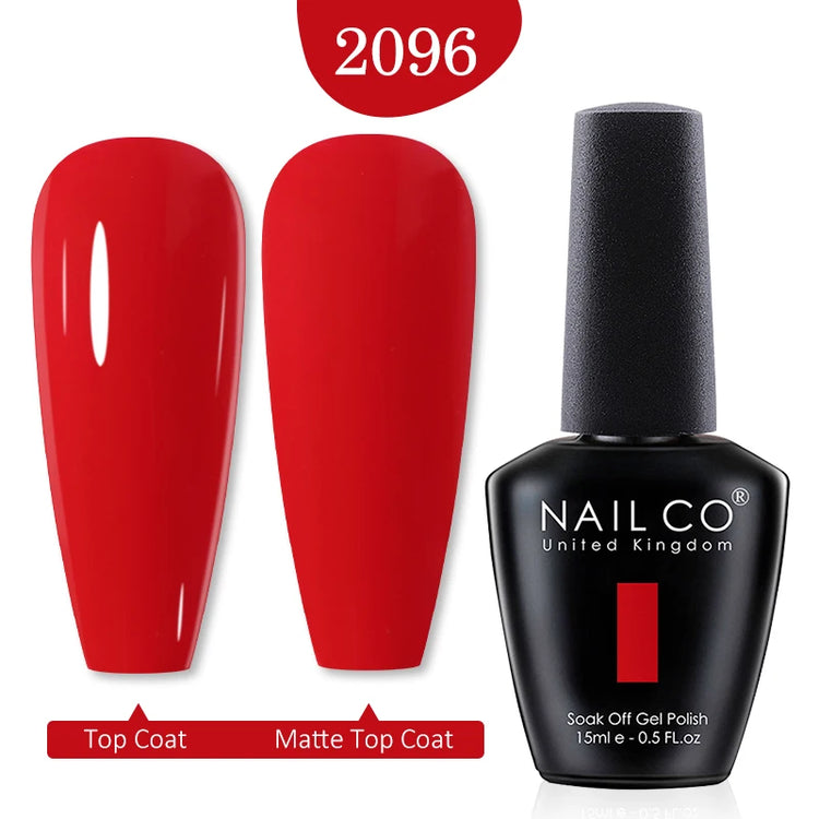 NAILCO 15ml Green Blue Series UV Nail Gel Polish Blue Colors UV&LED Gel Varnish Red Soak Off Semi Permanent LED Nail Gel Varnish