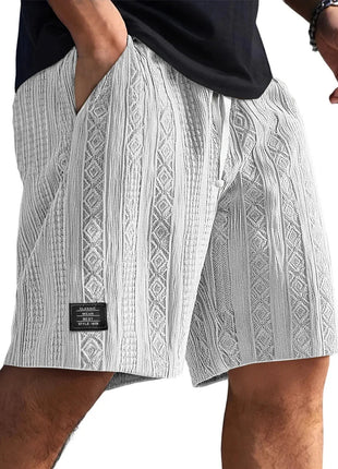 Pantaloncini Casual Jacquard da Uomo, Stile Harajuku, Tinta Unita, Pantaloni Corti alla Moda, Abbigliamento Retrò da Uomo, Streetwear Nuovo platinumshop