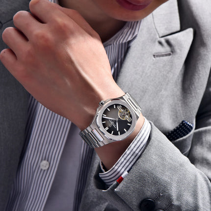 Orologio Meccanico Tourbillon PAGANI DESIGN 2026 Nuovo, Lusso Impermeabile da Uomo in Acciaio 316L, con Vetro Zaffiro e Lancette Luminose