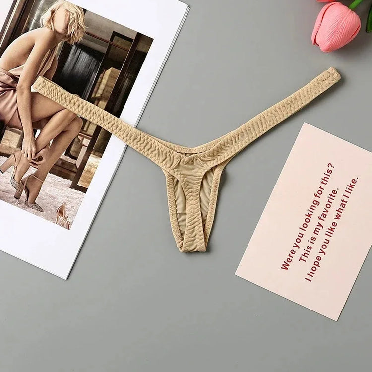 Women Thong Low-Rise G-string Mini Sexy Underwear Micro Bikini Bottom Thongs Female Panty