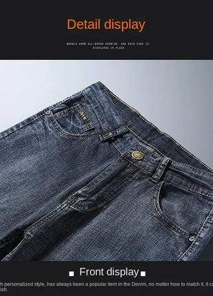 Jorts in denim slim da uomo stile classico da uomo Estate New Business Fashion Thin Stretch Short Casual jorts da uomo