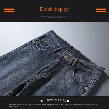 Jorts in denim slim da uomo stile classico da uomo Estate New Business Fashion Thin Stretch Short Casual jorts da uomo