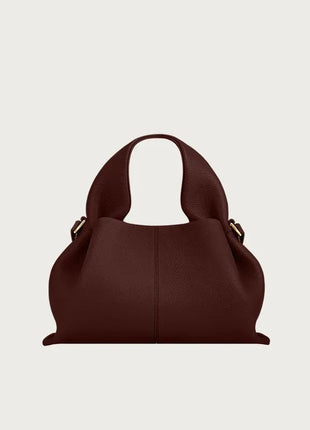 Borsa tote classica in tinta unita da donna, comoda ed elegante, stile vintage