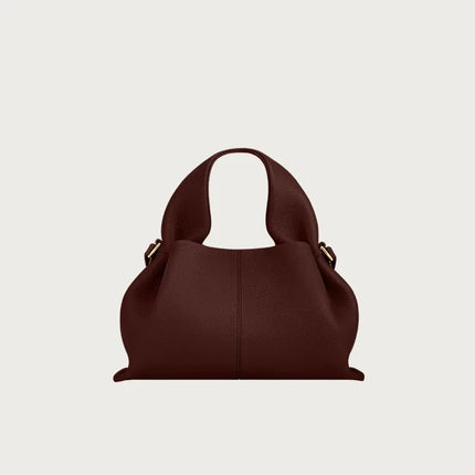Borsa tote classica in tinta unita da donna, comoda ed elegante, stile vintage