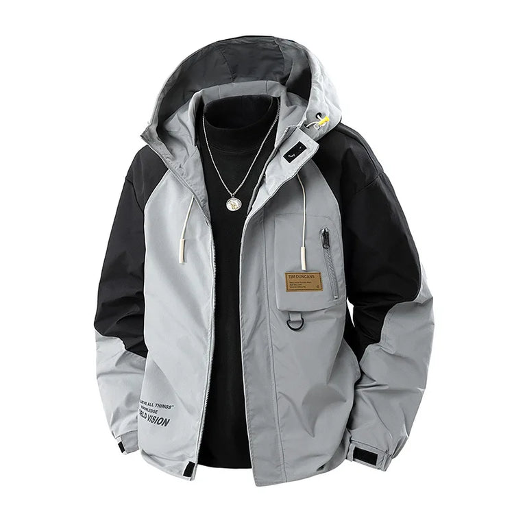 8XL Plus Size Windbreaker Jacket Men Spring Autumn Outerwear Fashion Casual Patchwork Jackets Coats Male Big Size 8XL