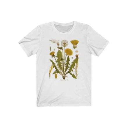 Dandelion Botanical Graphic T-Shirt Hiking Shirt Botanical Print T-Shirt Oversized Cotton Short Sleeve Top Women's Harajuku Clothing