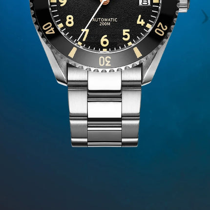 ADDIESDIVE Luxury Men's Watch MY-H9 Sapphire Crystal Ceramic Bezel 200m Waterproof Retro Luminous Diving Mechanical Wristwatch