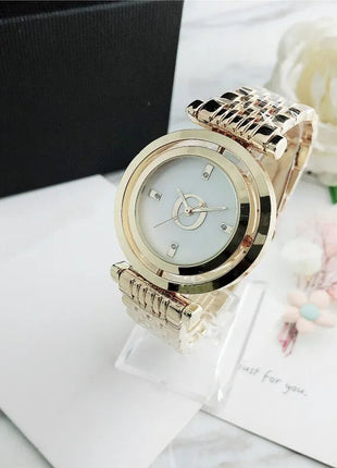 Orologio da Polso Semplice ed Elegante Automatico al Quarzo in Acciaio Inossidabile per Donna Montre Homme Relogio Feminino platinumshop