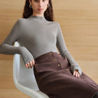 Half Neck-Oak Gray / XL