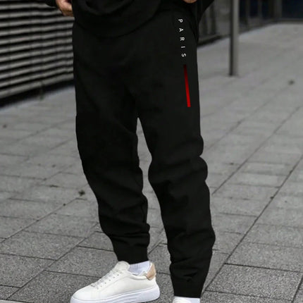 1pc/2pcs Daily Casual Sweatshirts Sweatpants Plus Size Men's Set 7XL 6XL Autumn Winter Fashion Sports Tracksuit Hoodies Trousers PlatiNum
