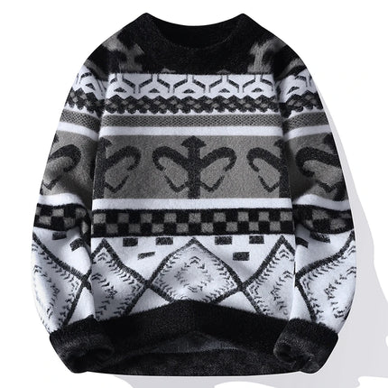 Winter Sweaters for male men thick O-neck sweater men Student youth sweaters autumn Men's wool Casual Knitwear Pullover