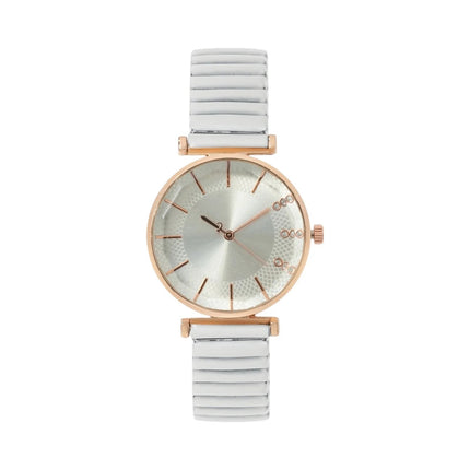 Orologio al quarzo da donna in cristallo semplice blu tesoro di lusso Orologio casual con cinturino elasticizzato in acciaio inossidabile Orologio da donna alla moda platinumshop