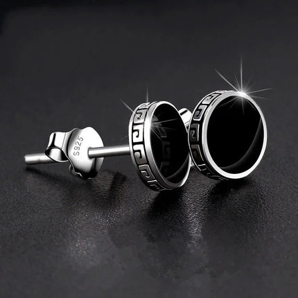 Lihong Orecchini in argento 925 personalizzati Orecchini singoli da uomo Gioielli hip-hop punk di strada platinumshop