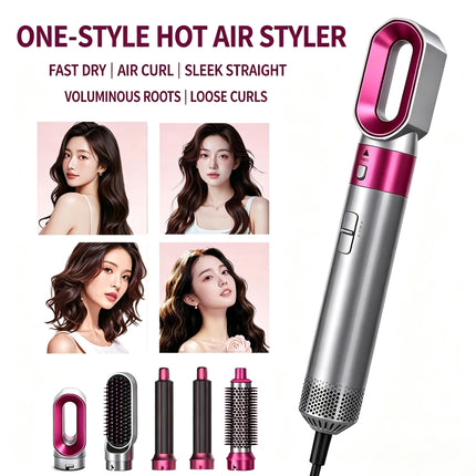 5 In 1 Multi Styler New Design Hair Dryer for Hair 5 in 1 Styler with Curling Barrel Hot Air Brush Styling Tool MultiStyler