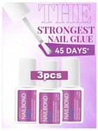 Nail Polish Adhesive, Brush-Equipped, Fast-Drying Glue, Suitable for Nail Salons for Attaching Rhinestones and Nail Pieces. High-Strength Nail Polish.