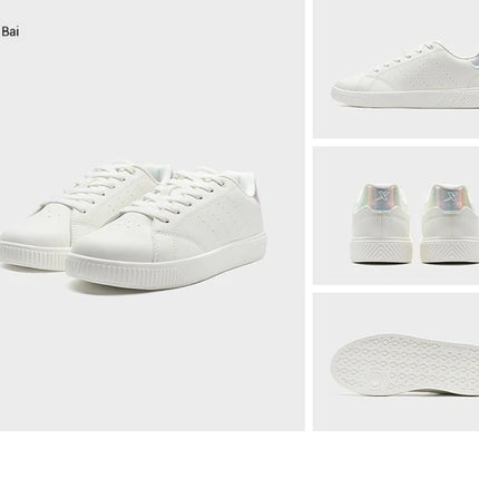 Xtep Scarpe da skateboard per donna 2025 Estate Leggero Durata Tempo libero Moda Lace Up Street Stlye Scarpe 874118310012