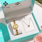 Orologio da donna CLARE SHINE Brand 7708, elegante orologio al quarzo di lusso, impermeabile, con datario, collezione Stellar Eyes. platinumshop