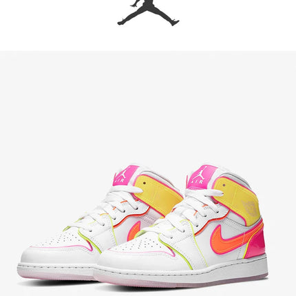 Scarpe sportive classiche da donna Nike Genuine AIR JORDAN 1 (GS) CV4611-100 platinumshop