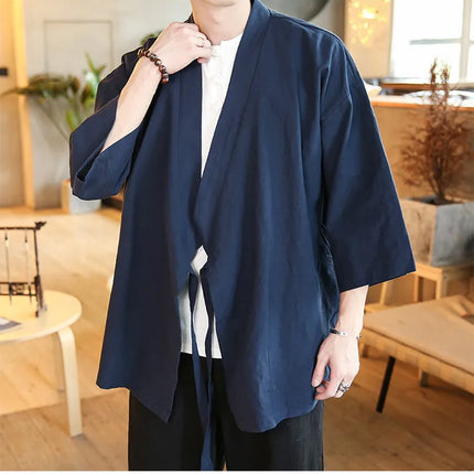 Camicie Kung Fu Stile Cinese, Abbigliamento Tradizionale Tai Chi, Completo Tang in Tinta Unita, Bluse Casual Comode in Cotone per Uomo
