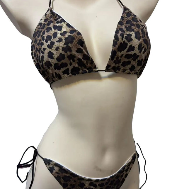 Costume da Bagno Bikini con Spalline Regolabili, Tre Punti di Attrazione, Multicolore con Imbottitura sul Seno, in Tessuto Poliestere Seta di Latte, Taglia Unica platinumshop