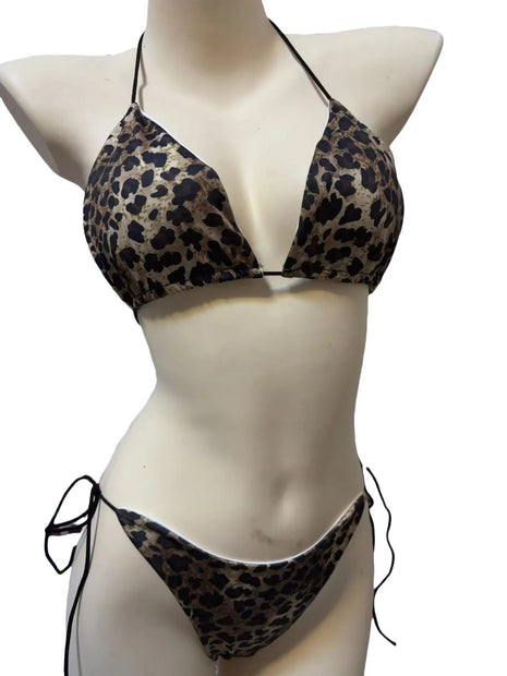 Costume da Bagno Bikini con Spalline Regolabili, Tre Punti di Attrazione, Multicolore con Imbottitura sul Seno, in Tessuto Poliestere Seta di Latte, Taglia Unica platinumshop