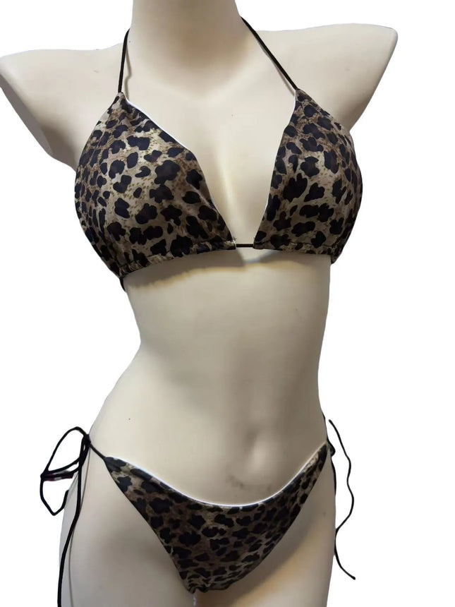 Costume da Bagno Bikini con Spalline Regolabili, Tre Punti di Attrazione, Multicolore con Imbottitura sul Seno, in Tessuto Poliestere Seta di Latte, Taglia Unica platinumshop