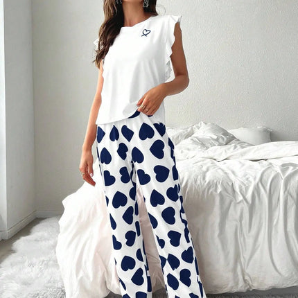 Pigiama estivo Set Pantaloni estivi da donna Set Pijama Pigiama da donna Indumenti da notte Donna che dorme Biancheria intima da notte sexy