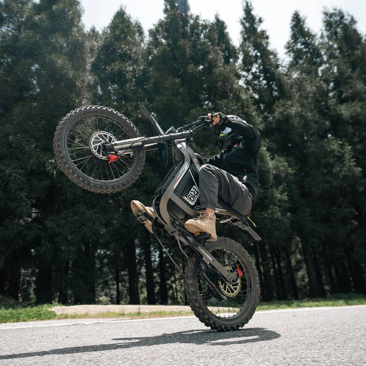 COSWHEEL R19 Bicicletta Elettrica 72V 40AH con Batteria al Litio, E-bike da Montagna per Adulti 9000W, Ciclomotore Elettrico da Uomo, E-truck da Strada